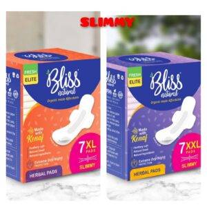 Bliss Natural Organic Pads Fluffy (pack of 6) - Nannilam Organics